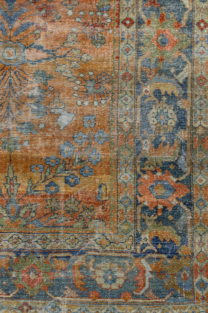 Vintage Mahal Handwoven Traditional Rug, J88977