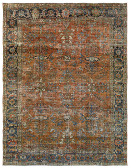 Vintage Mahal Handwoven Traditional Rug
