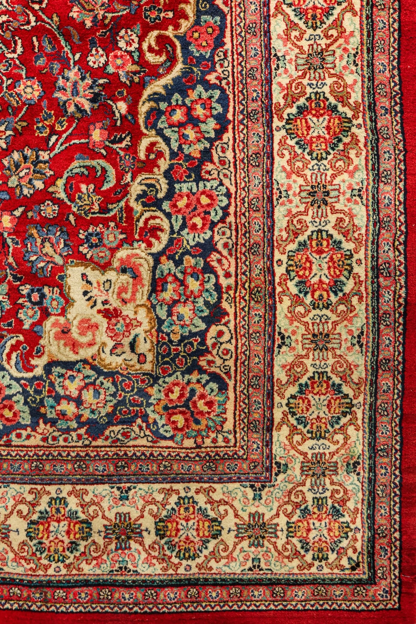 Vintage Mahal Sarouk Handwoven Traditional Rug, J81133