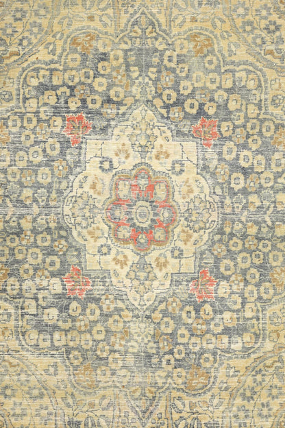 Vintage Mashad Handwoven Traditional Rug, J71810