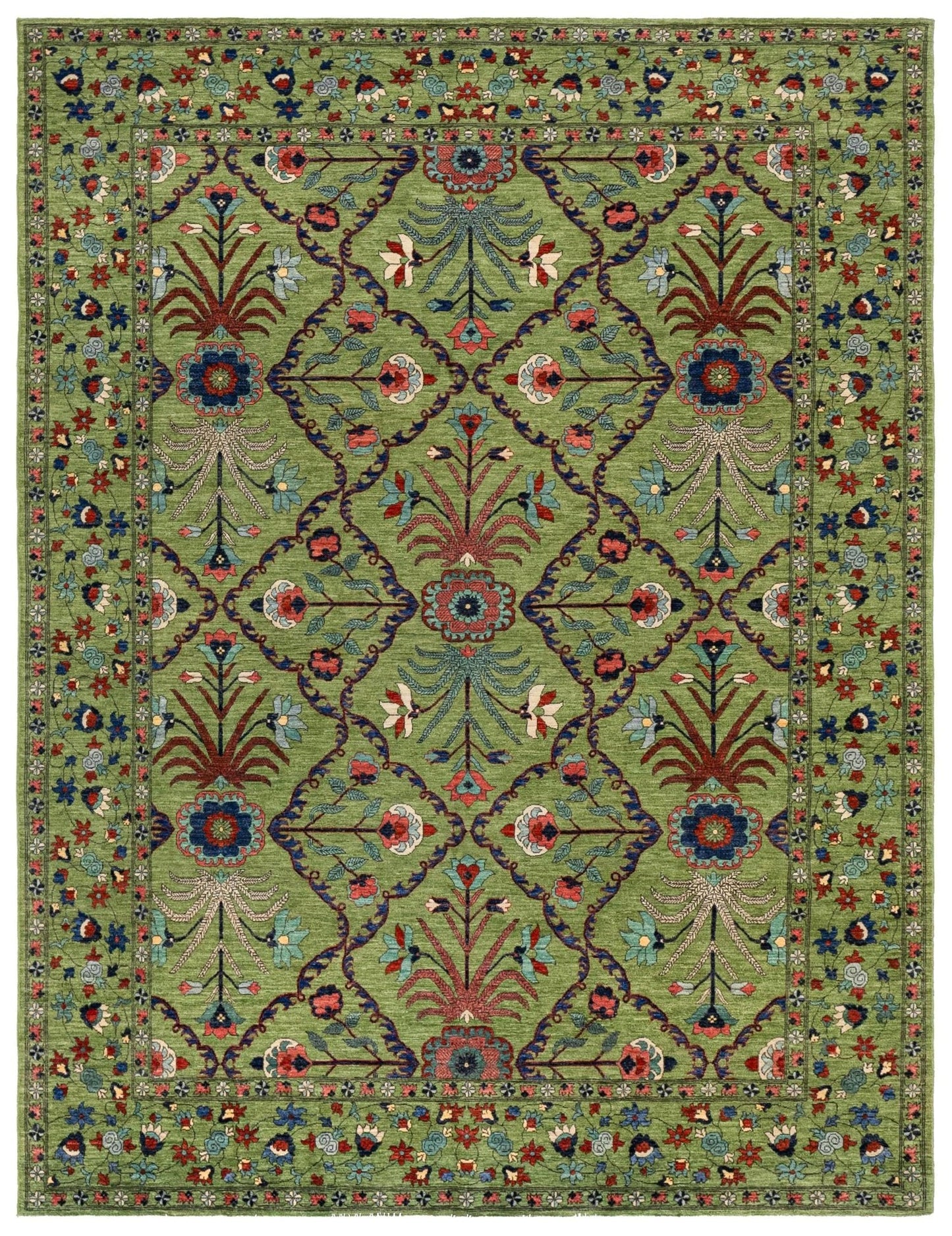  Moghul Handwoven Traditional Rug