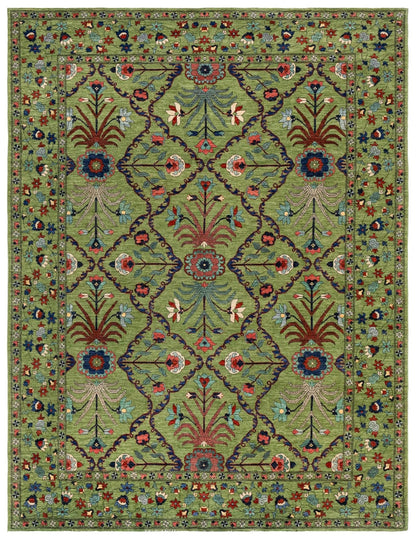  Moghul Handwoven Traditional Rug