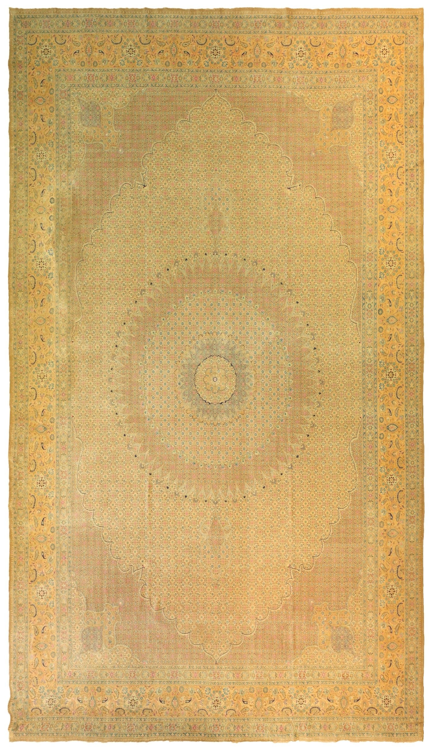 Vintage Moud Handwoven Traditional Rug