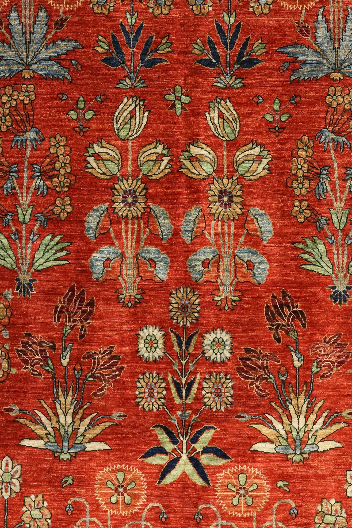 Moughul Flower Handwoven Traditional Rug, J71299