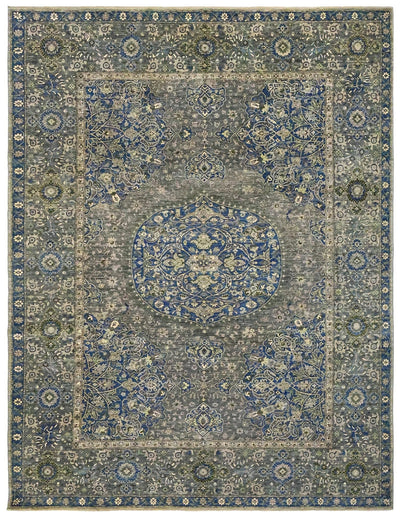 Oushak Medallion Handwoven Traditional Rug
