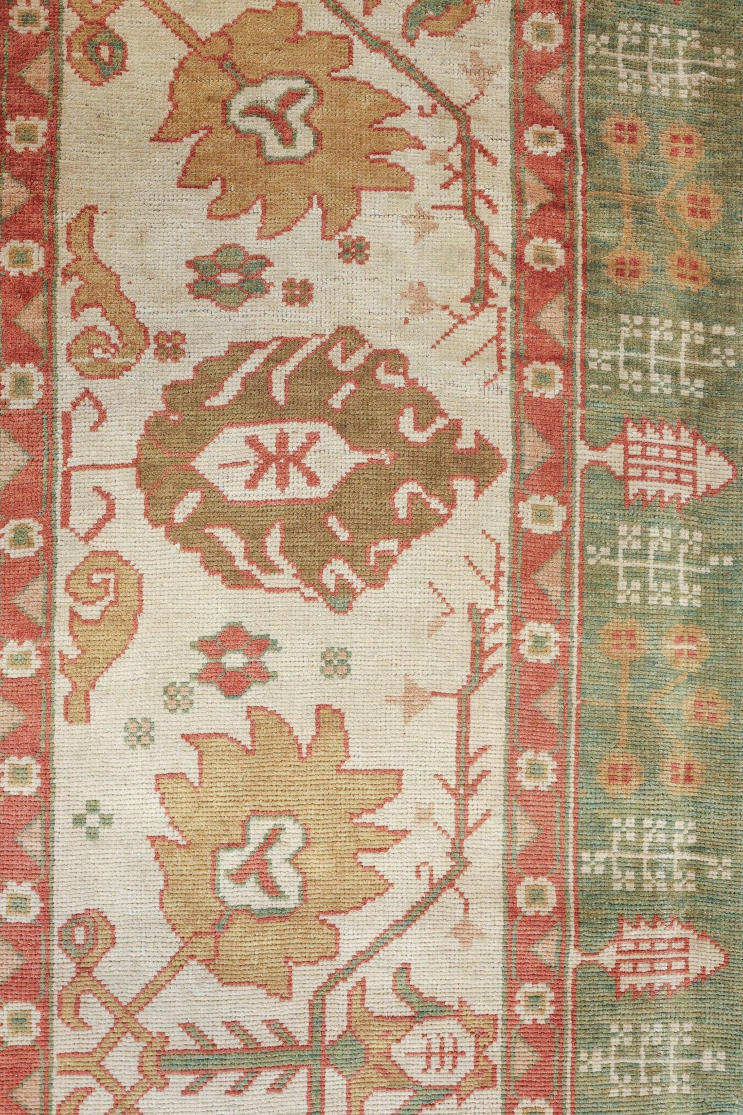 Oushak Handwoven Traditional Rug, 77536