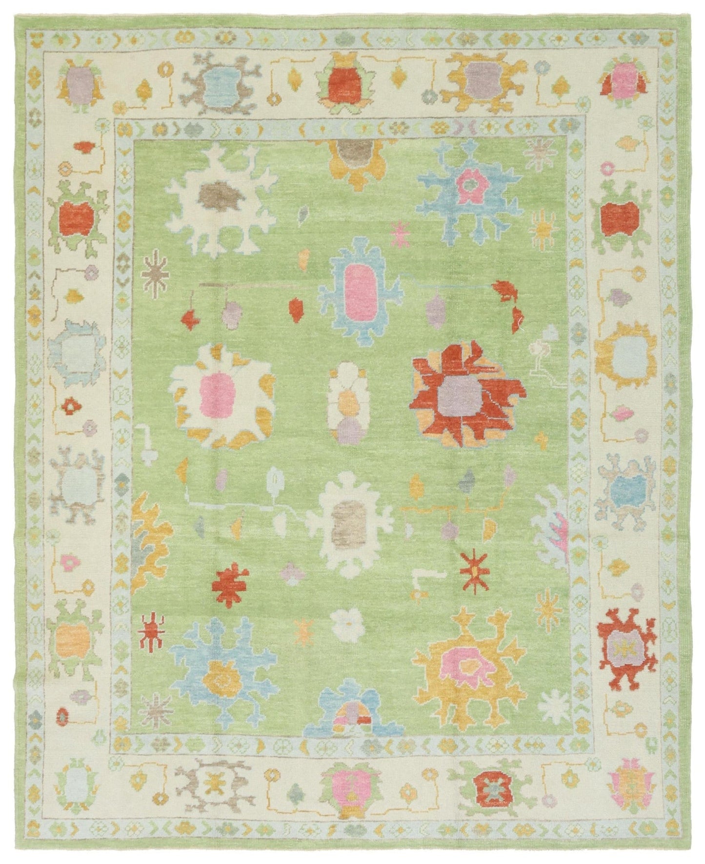 Oushak Handwoven Traditional Rug