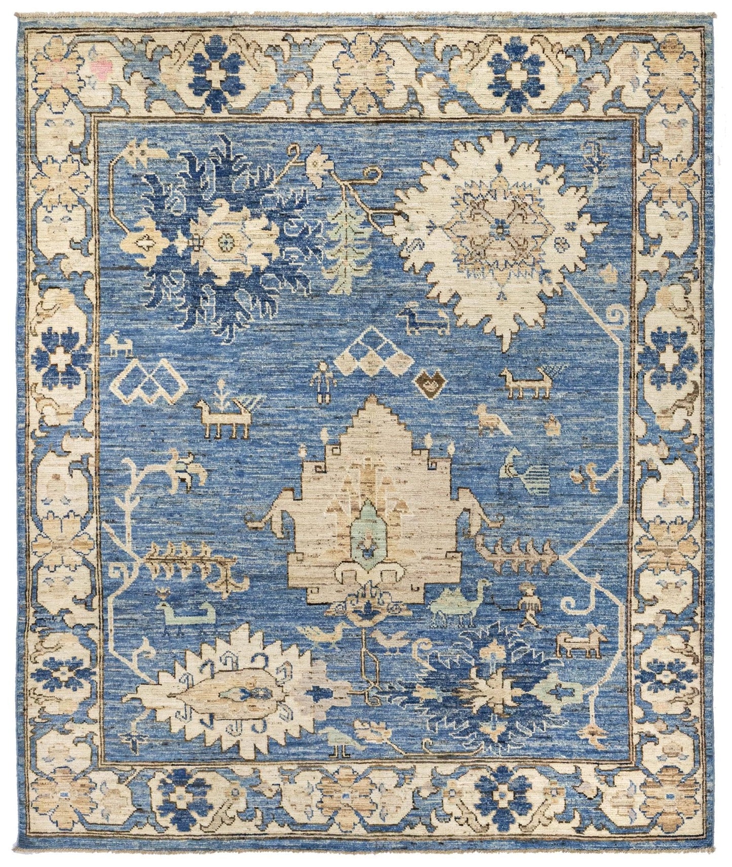 Oushak Handwoven Traditional Rug