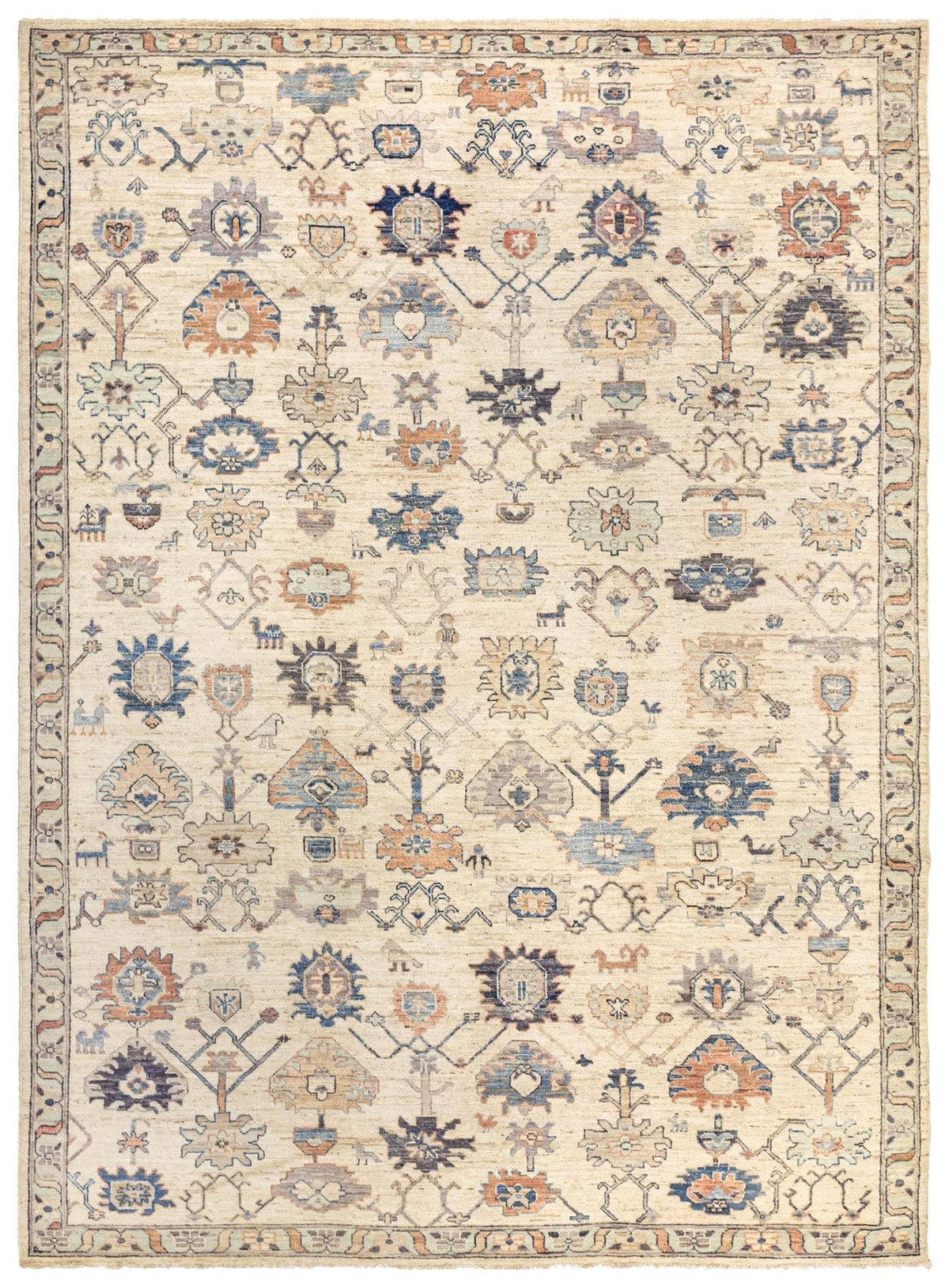 Oushak Handwoven Traditional Rug
