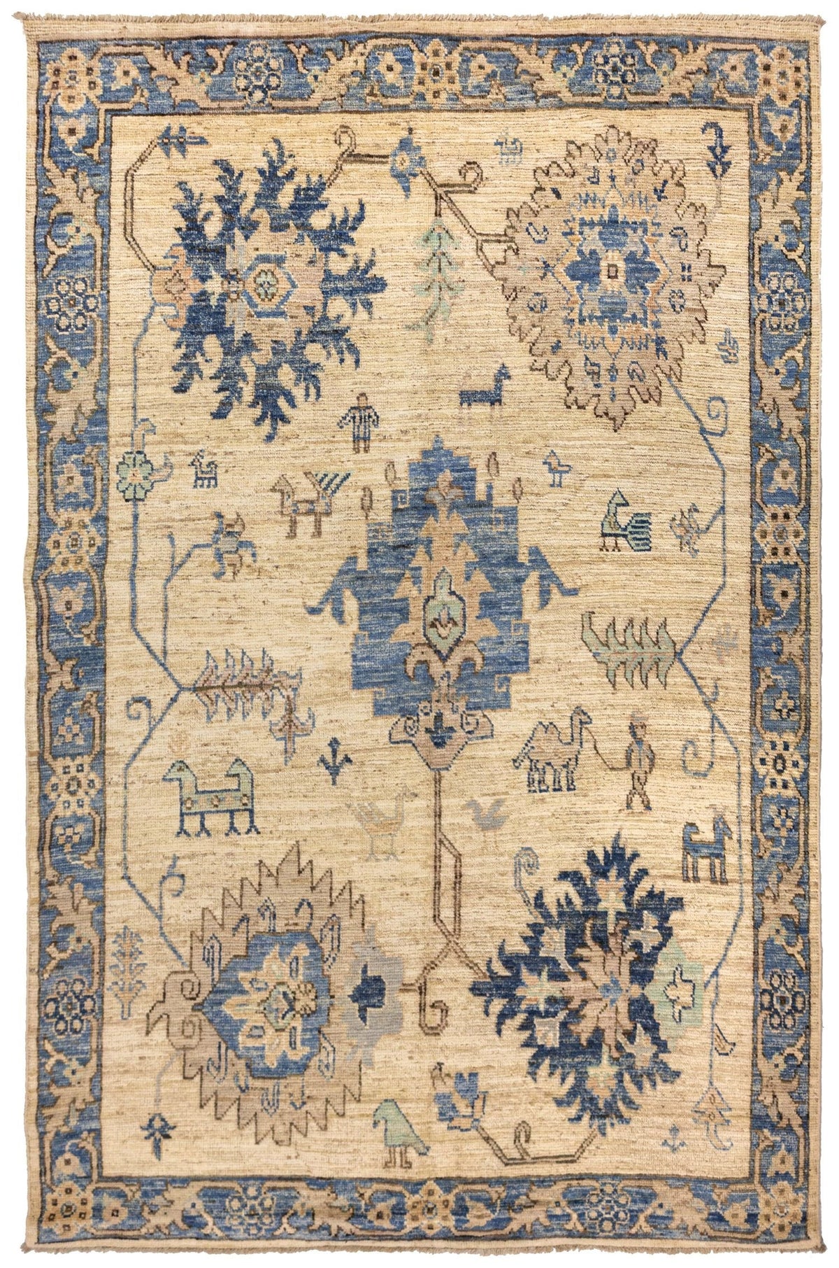 Oushak Handwoven Traditional Rug