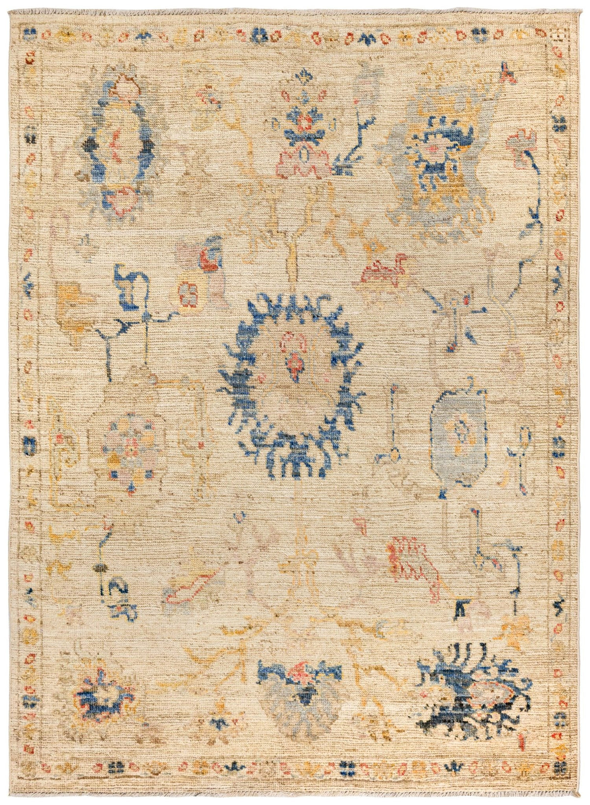 Oushak Handwoven Traditional Rug