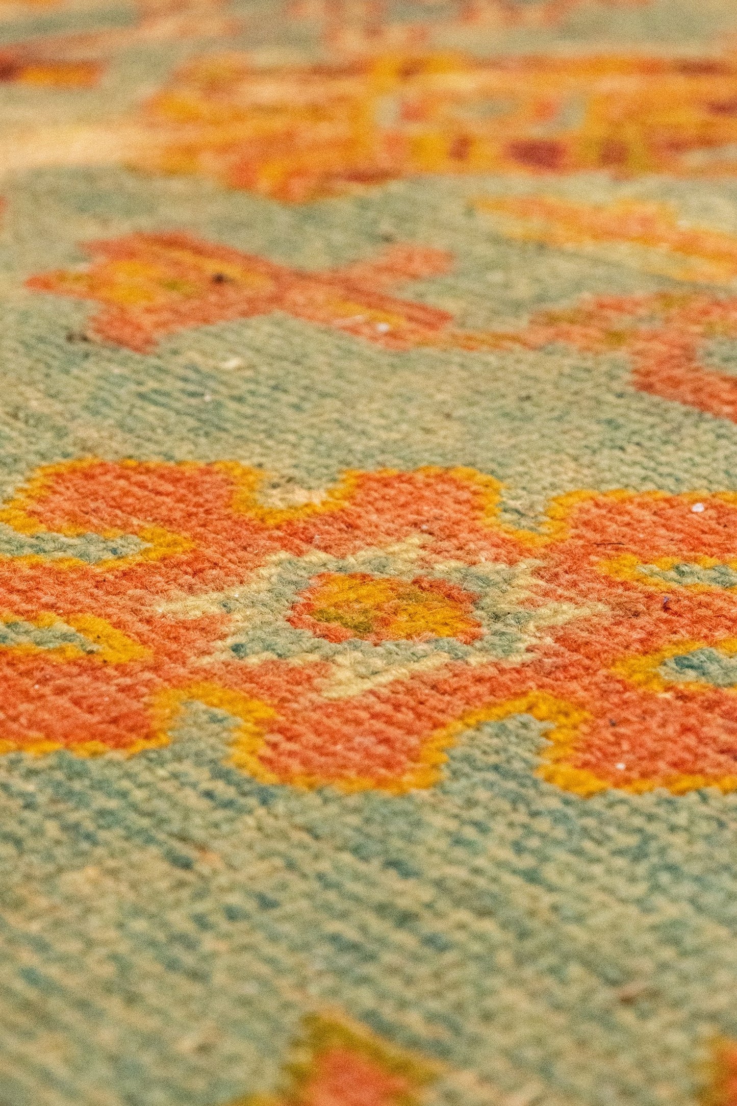Vintage Oushak Handwoven Traditional Rug, T86240