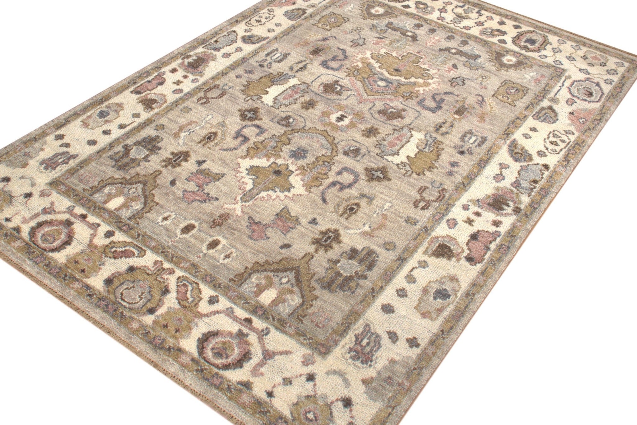 Oushak 4 Handwoven Traditional Rug, J71566