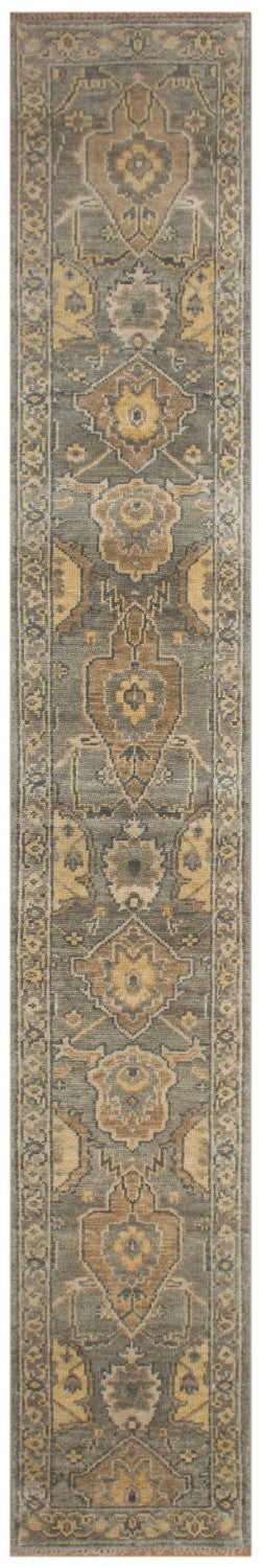 Oushak Runner Handwoven Traditional Rug