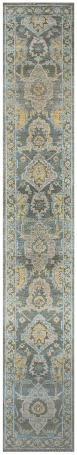 Oushak Runner Handwoven Traditional Rug