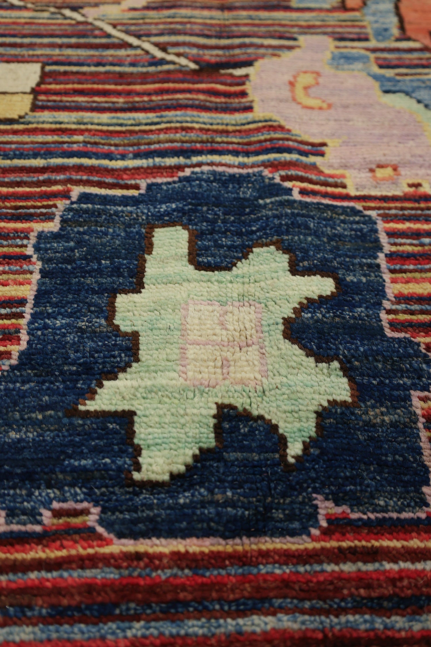 Oushak Stripe Handwoven Traditional Rug, J72172