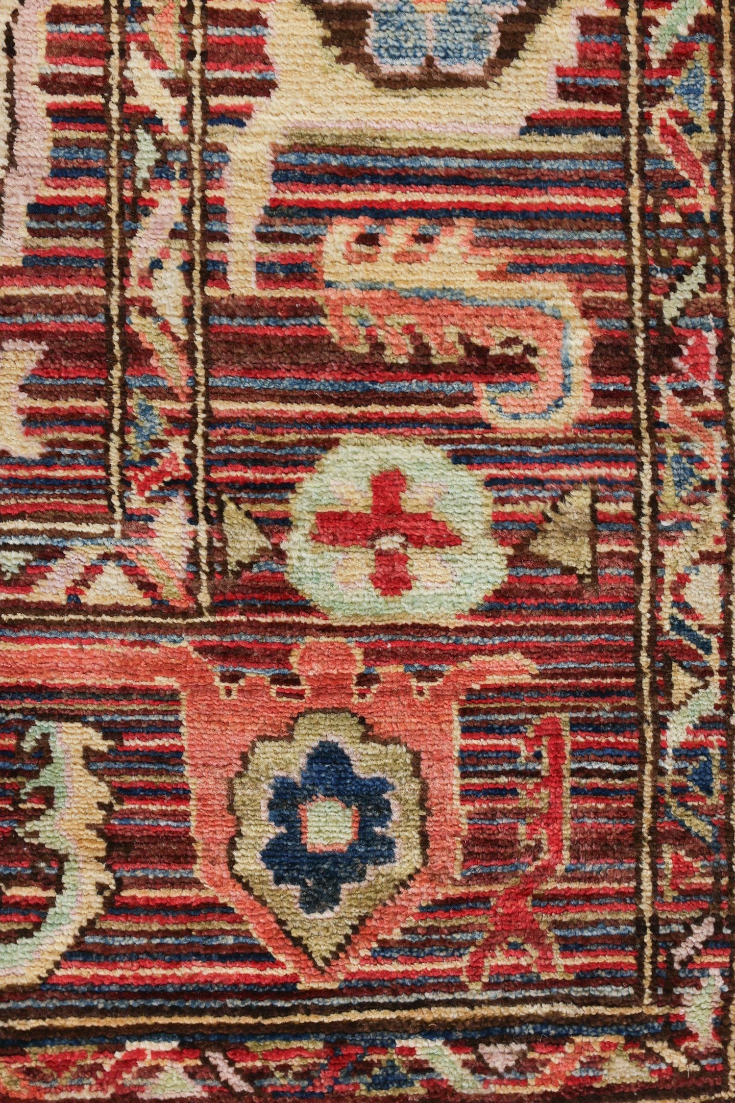 Oushak Stripe Handwoven Traditional Rug, J72173