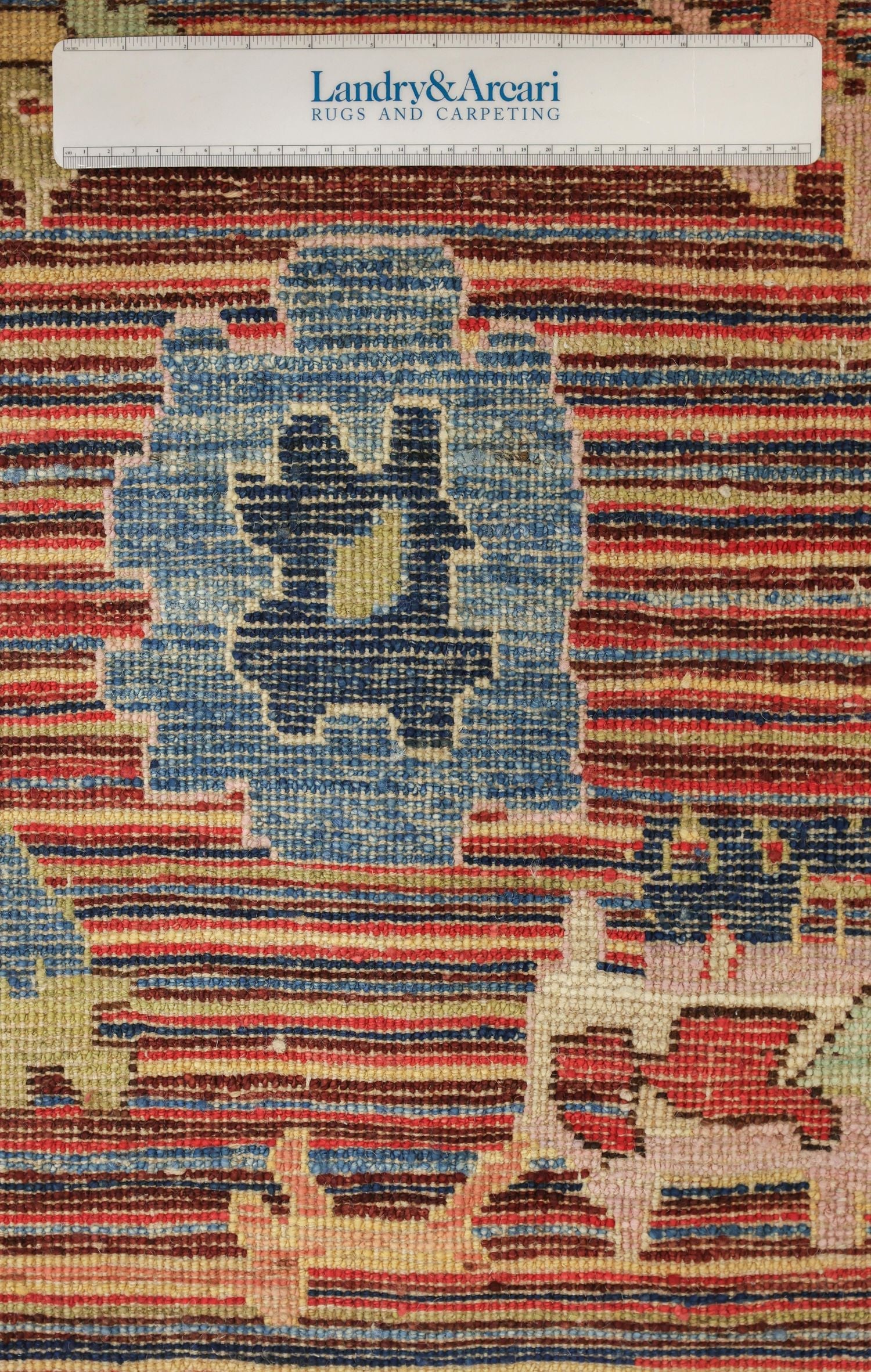 Oushak Stripe Handwoven Traditional Rug, J72173