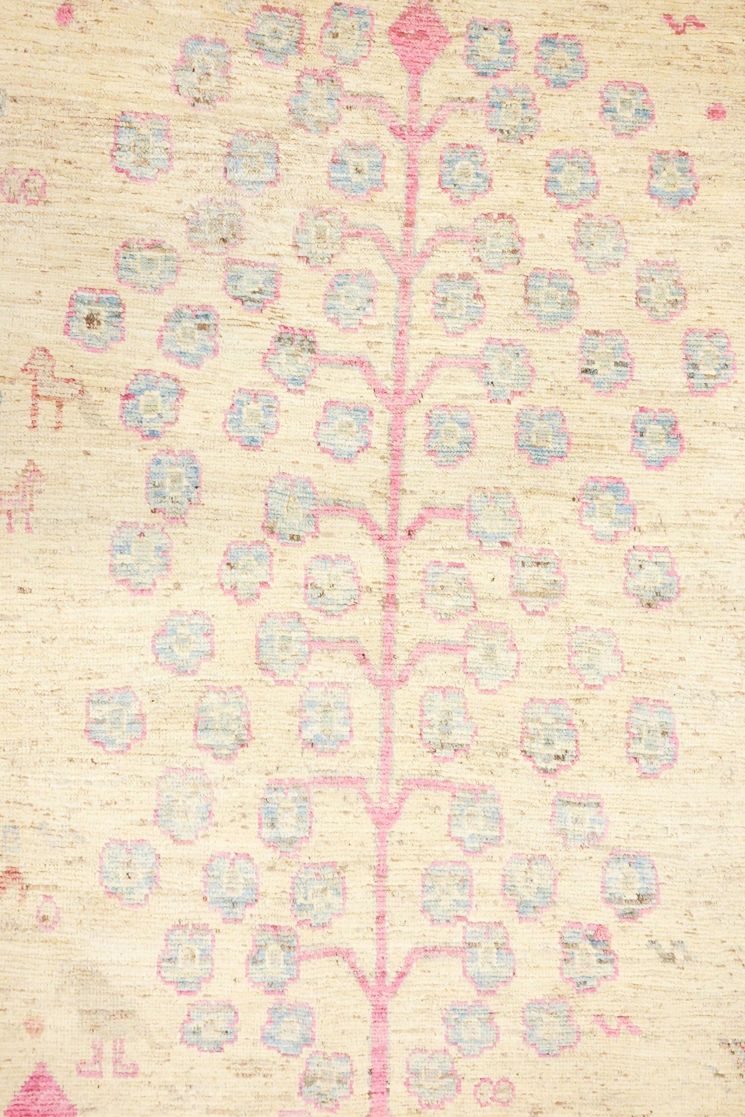 Oushak Tree Handwoven Traditional Rug, J70558