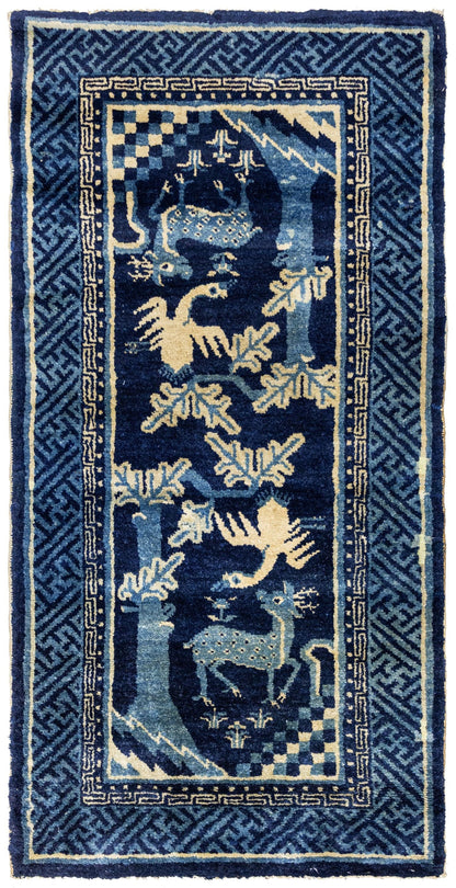 Antique Peking Handwoven Traditional Rug