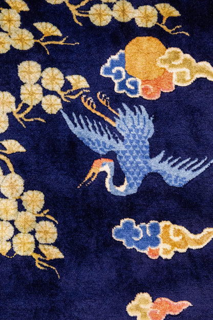 Antique Peking Handwoven Traditional Rug, J87313