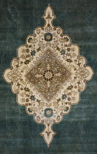 Vintage Romanian Handwoven Traditional Rug, J68470