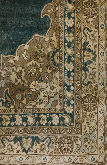 Vintage Romanian Handwoven Traditional Rug, J68470