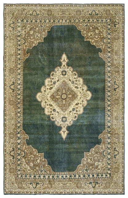 Vintage Romanian Handwoven Traditional Rug