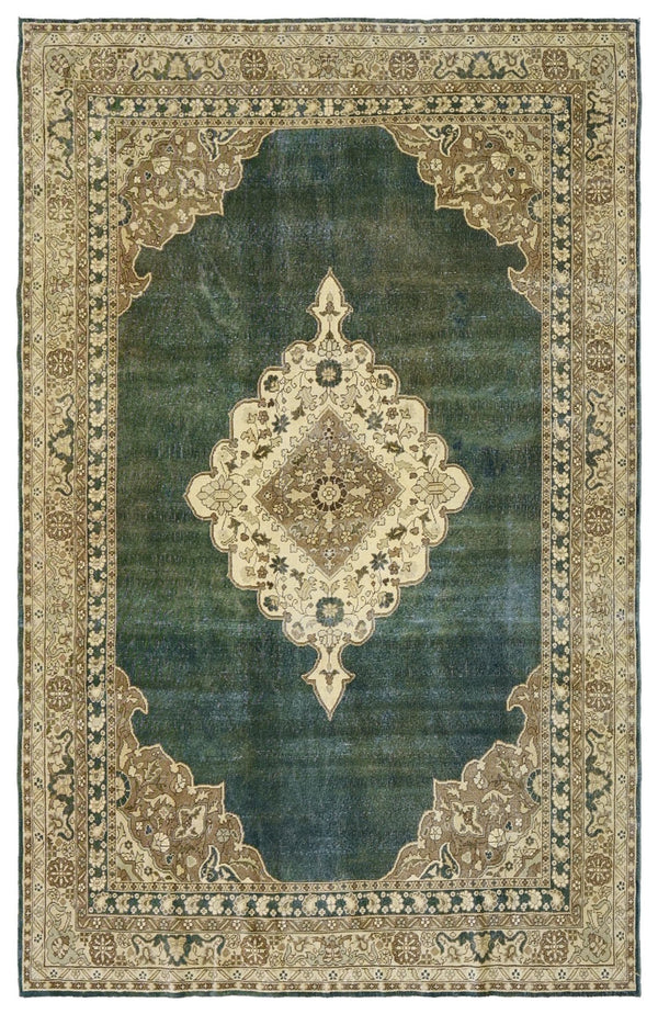 Vintage Romanian Handwoven Traditional Rug, J68470