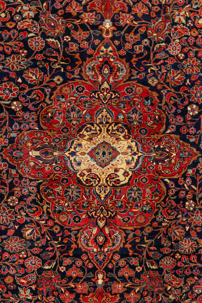 Antique Sarouk Handwoven Traditional Rug, 84378