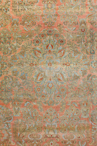 Antique Sarouk Handwoven Traditional Rug, J79455