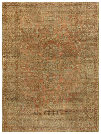 Vintage Sarouk Handwoven Traditional Rug
