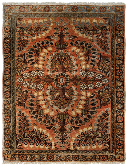 Vintage Sarouk Handwoven Traditional Rug