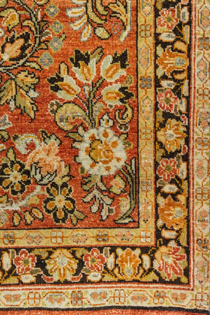 Vintage Sarouk Handwoven Traditional Rug, J86551