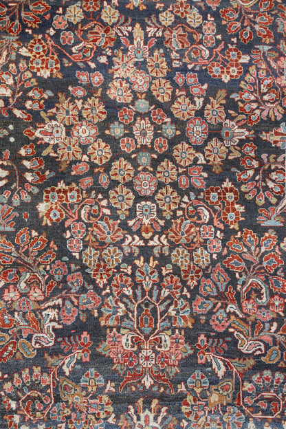 Vintage Sarouk Handwoven Traditional Rug, J86618