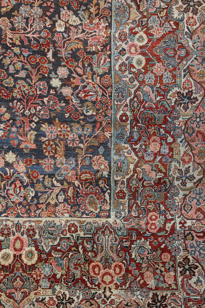 Vintage Sarouk Handwoven Traditional Rug, J86618