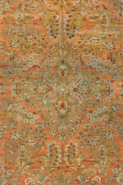 Vintage Sarouk Handwoven Traditional Rug, J88226