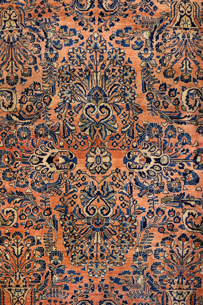 Antique Sarouk Handwoven Traditional Rug, J88831