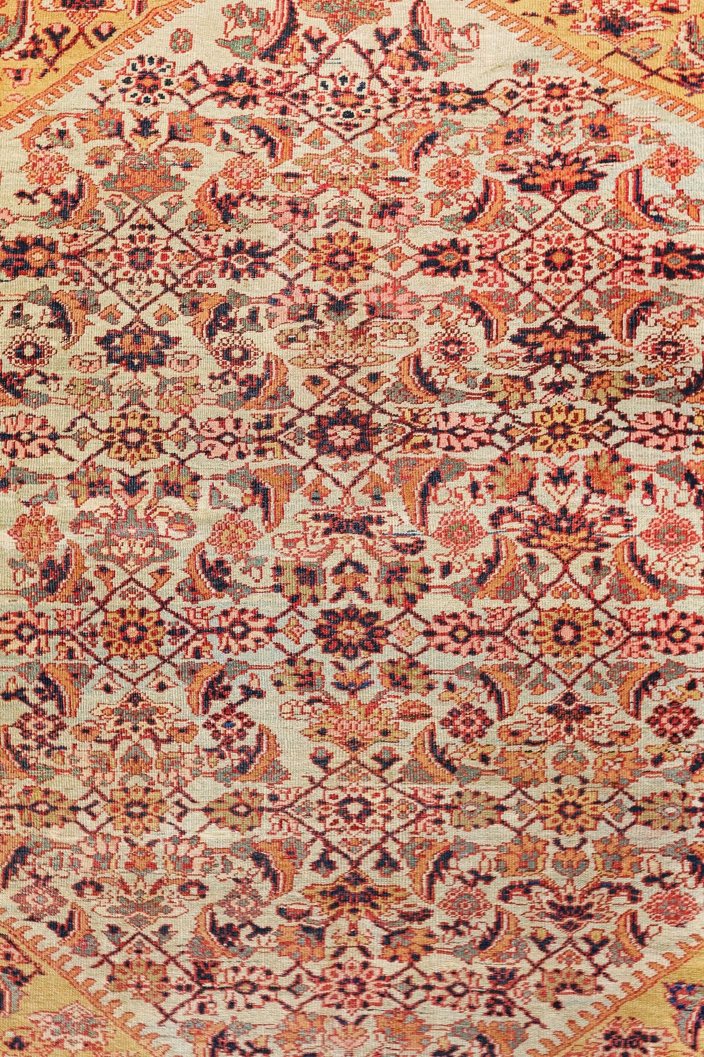 Antique Sultanabad Handwoven Traditional Rug, 83207