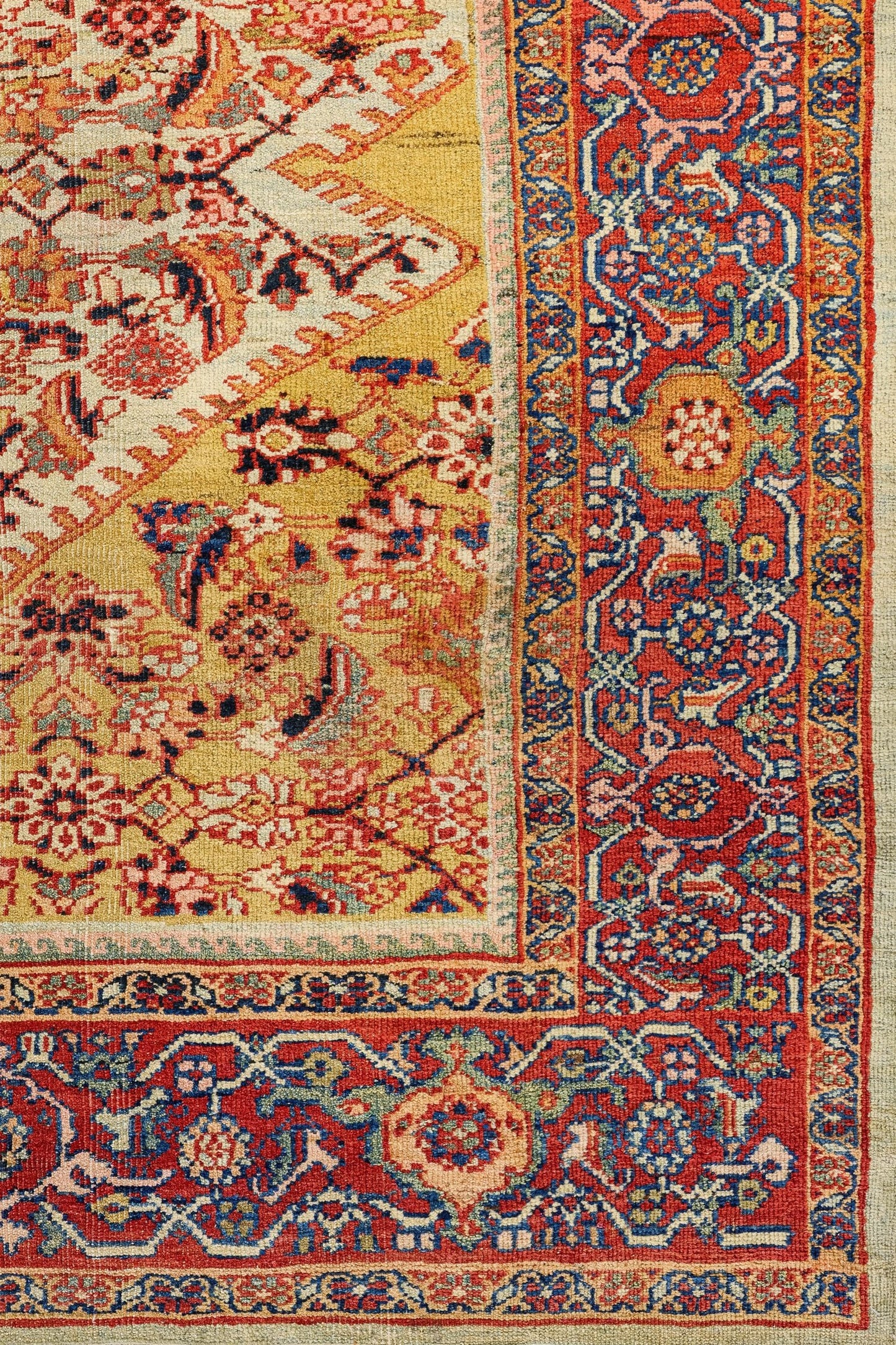 Antique Sultanabad Handwoven Traditional Rug, 83207