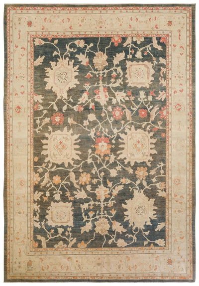 Vintage Sultanabad Handwoven Traditional Rug