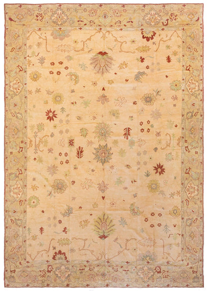 Vintage Sultanabad Handwoven Traditional Rug