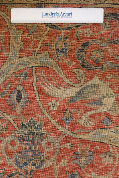 Antique Tabriz Handwoven Traditional Rug, J67488