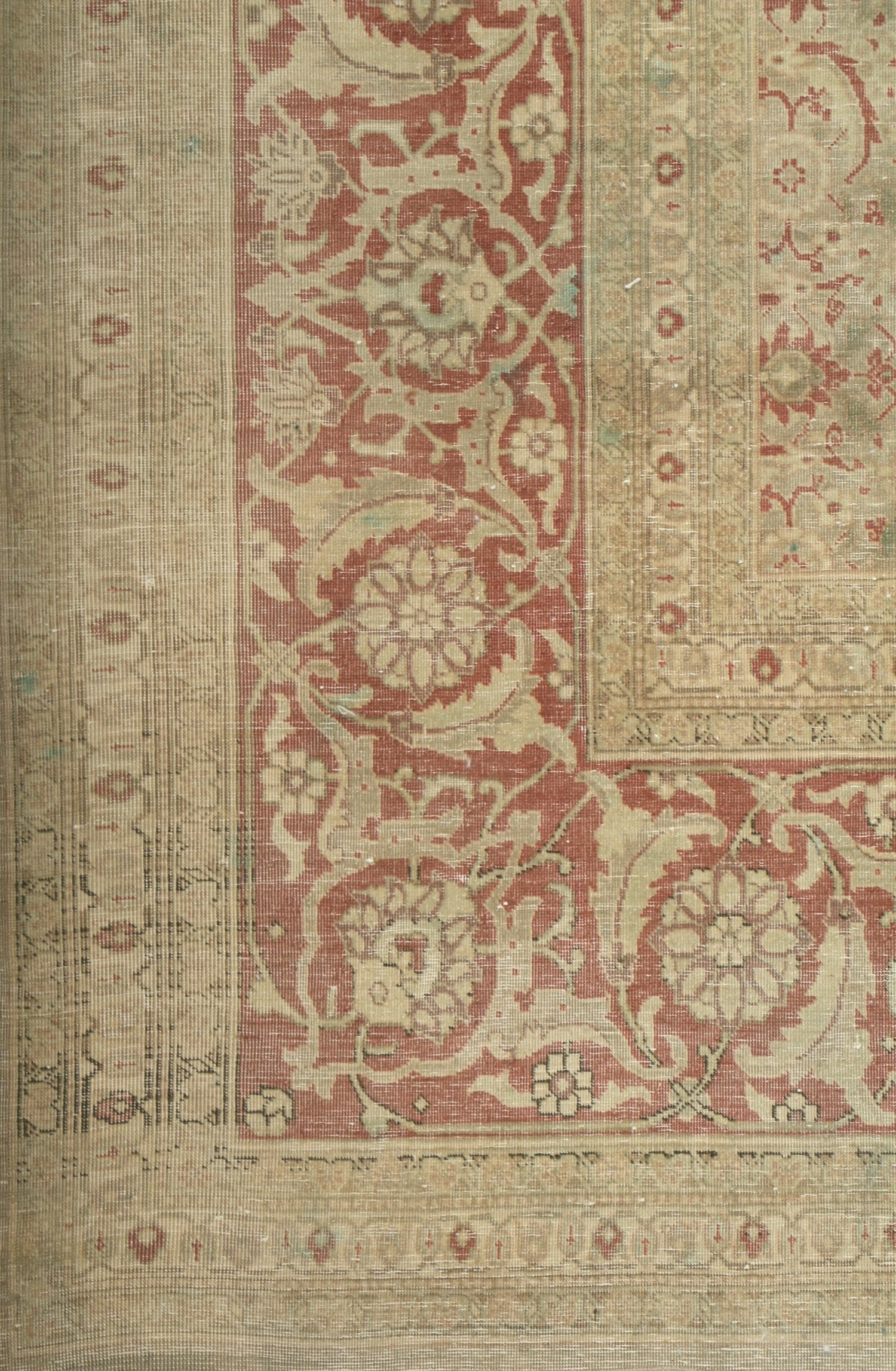 Vintage Tabriz Handwoven Traditional Rug, J68415