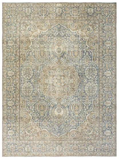 Vintage Tabriz Handwoven Traditional Rug