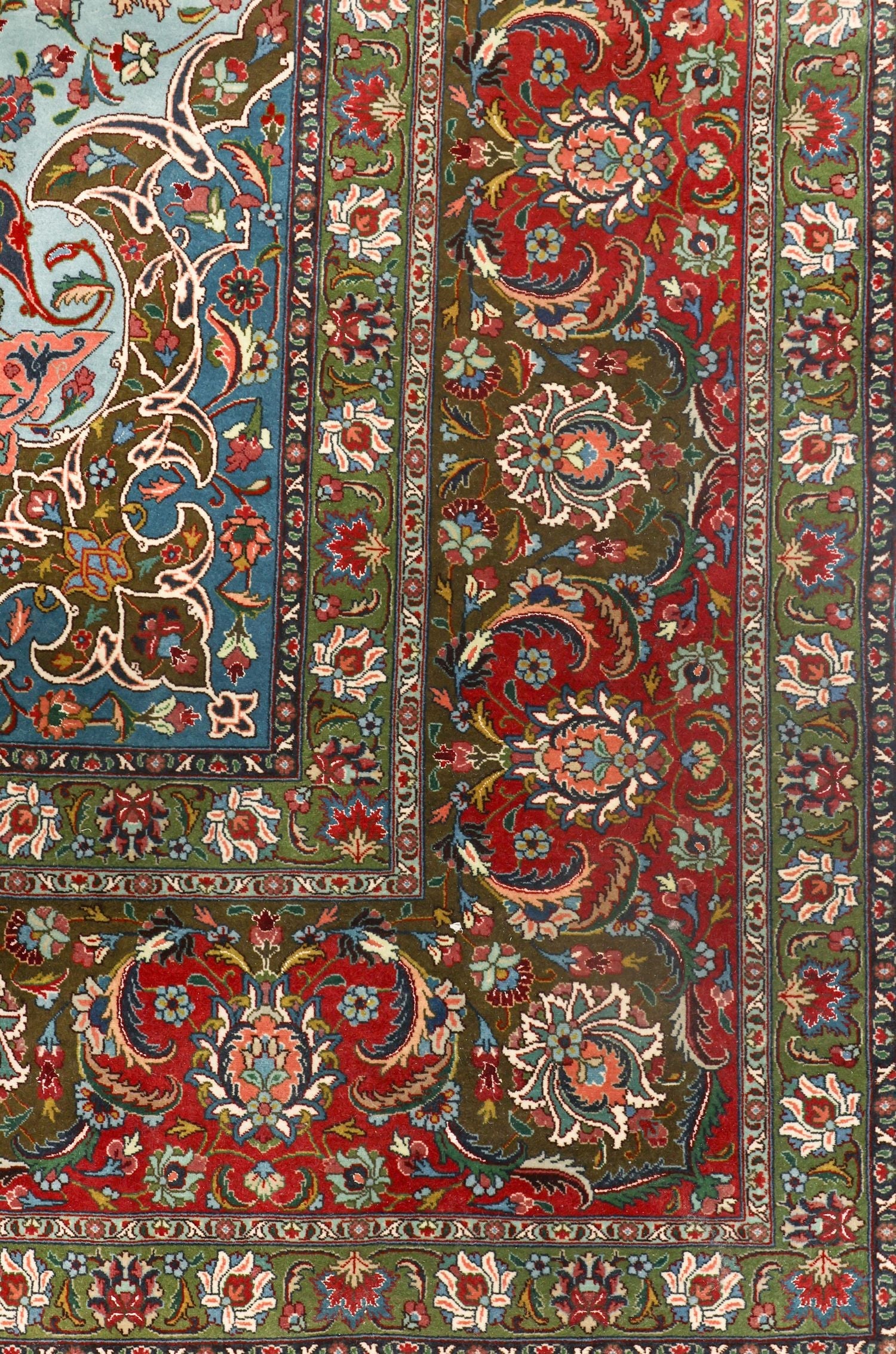 Vintage Tabriz Handwoven Traditional Rug | Landry & Arcari