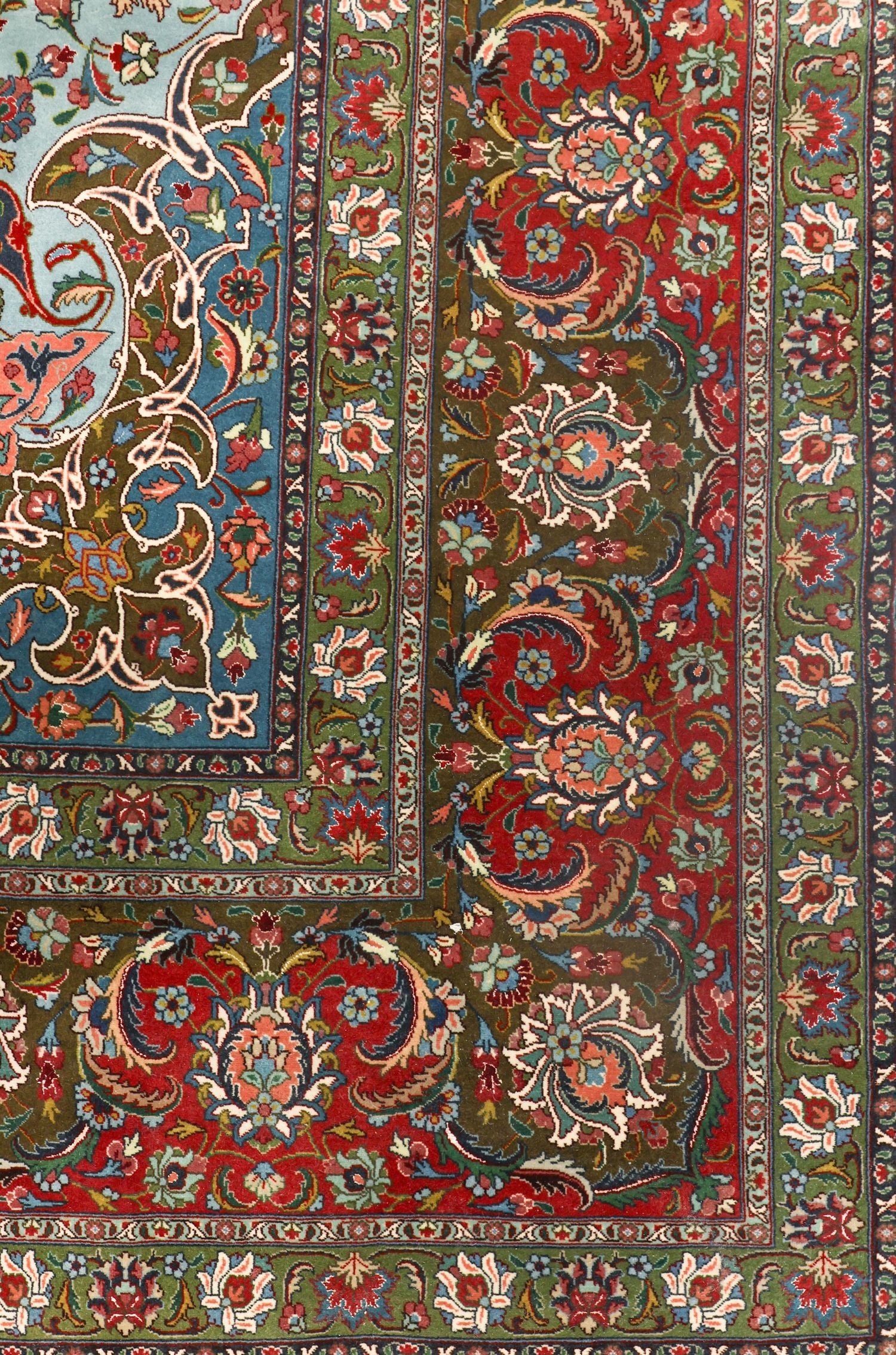 Vintage Tabriz Handwoven Traditional Rug, J72429