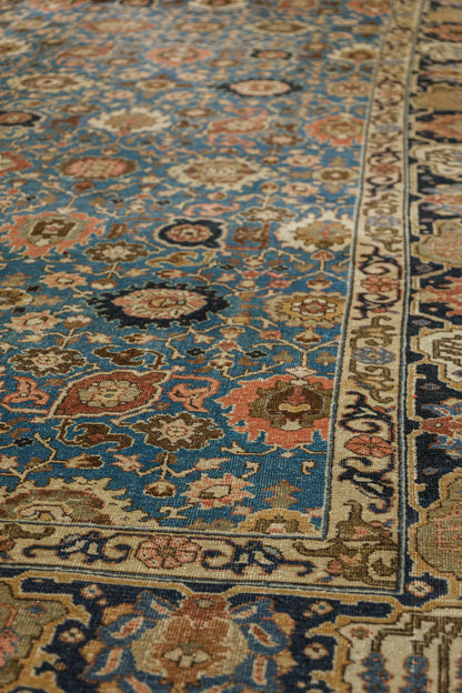 Vintage Tabriz Handwoven Traditional Rug, J73047
