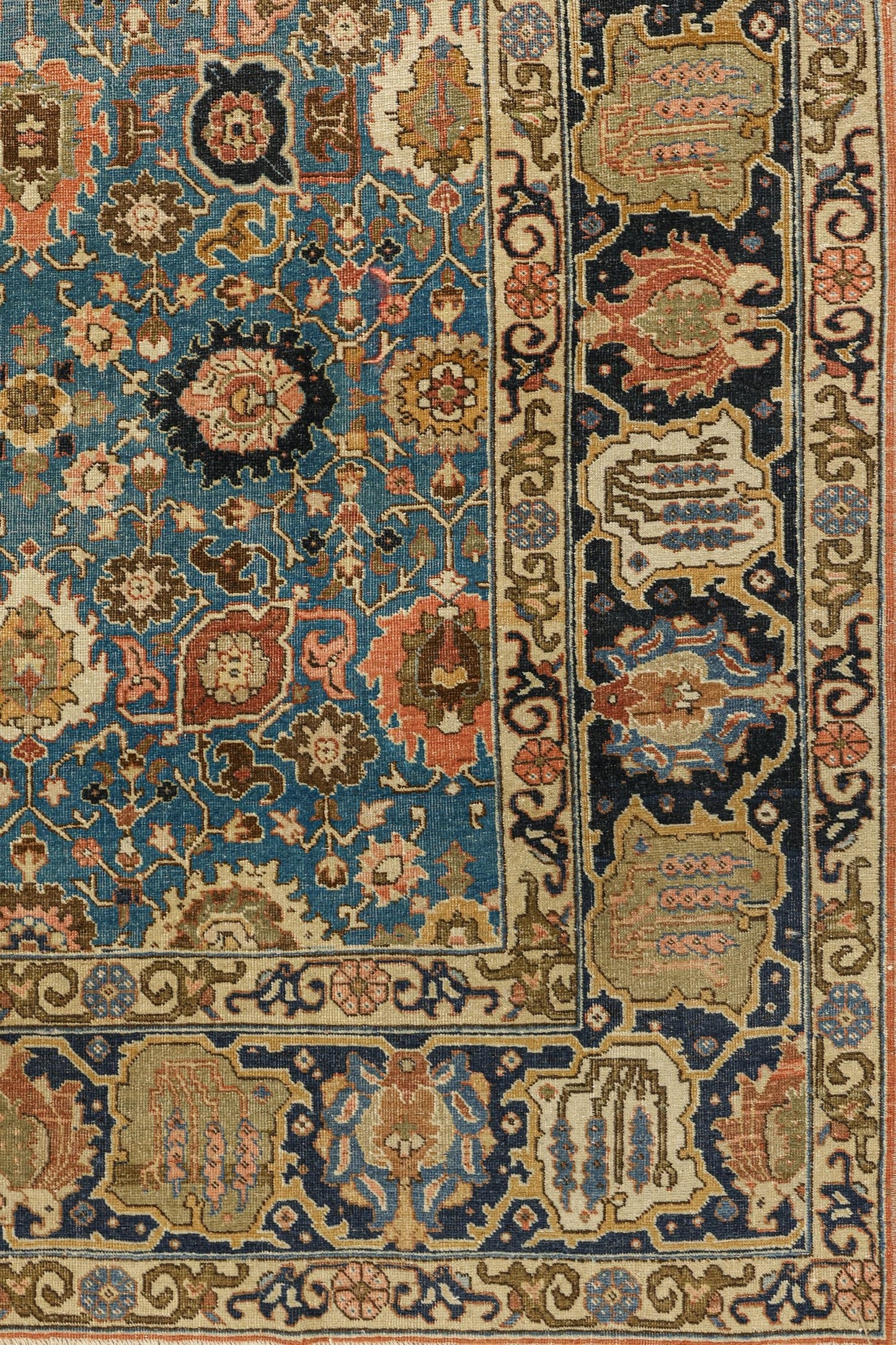 Vintage Tabriz Handwoven Traditional Rug, J73047