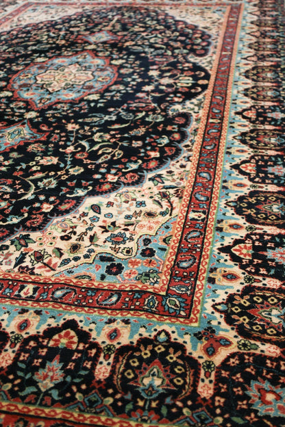Vintage Tabriz Handwoven Traditional Rug, J75220